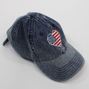Vintage 90s Mighty Fine Blue Denim baseball cap